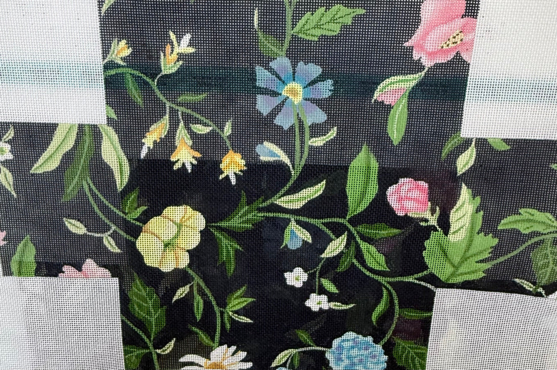 Floral Brick Cover on Black