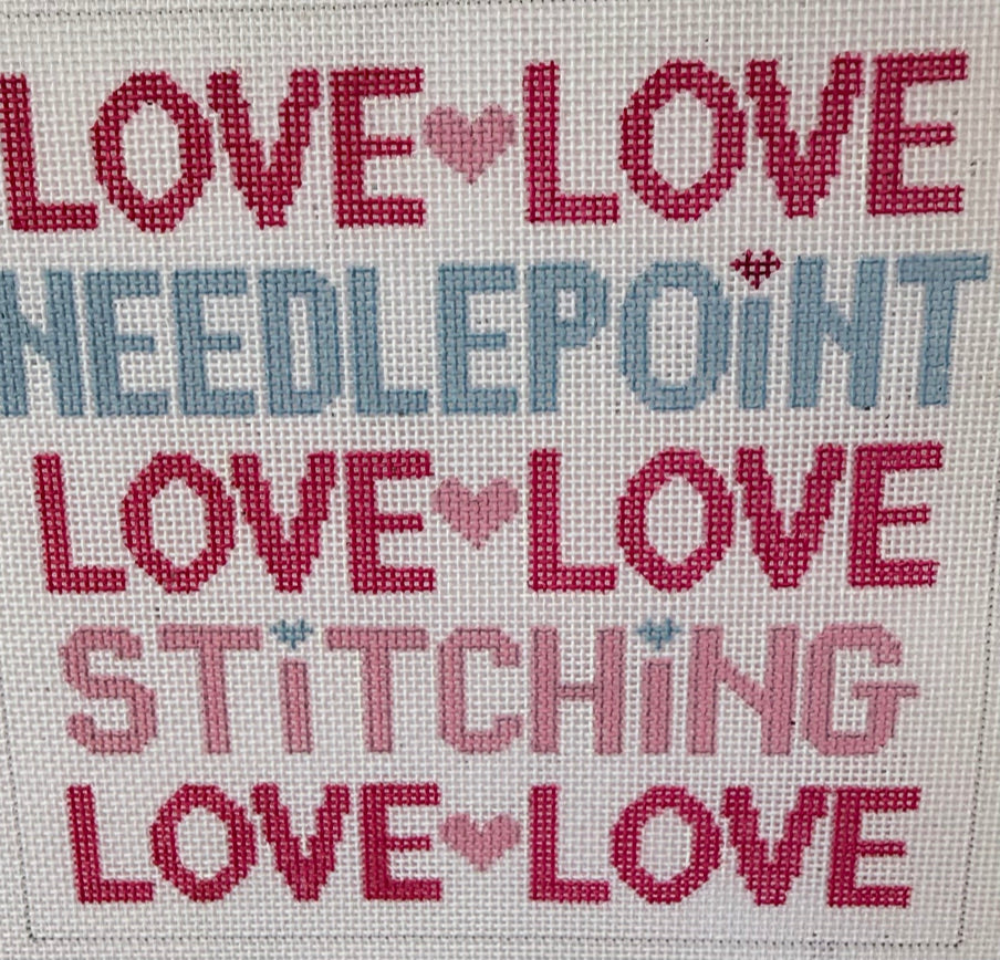 Love Needlepoint Love Stitching