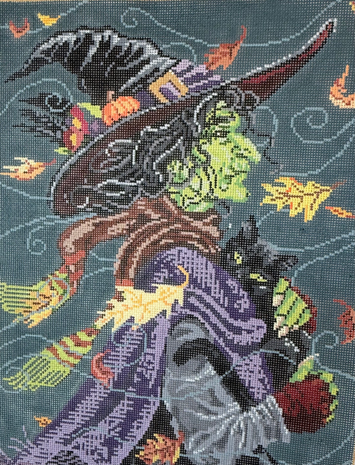 Witch with Fall Leaves/Dark Winds