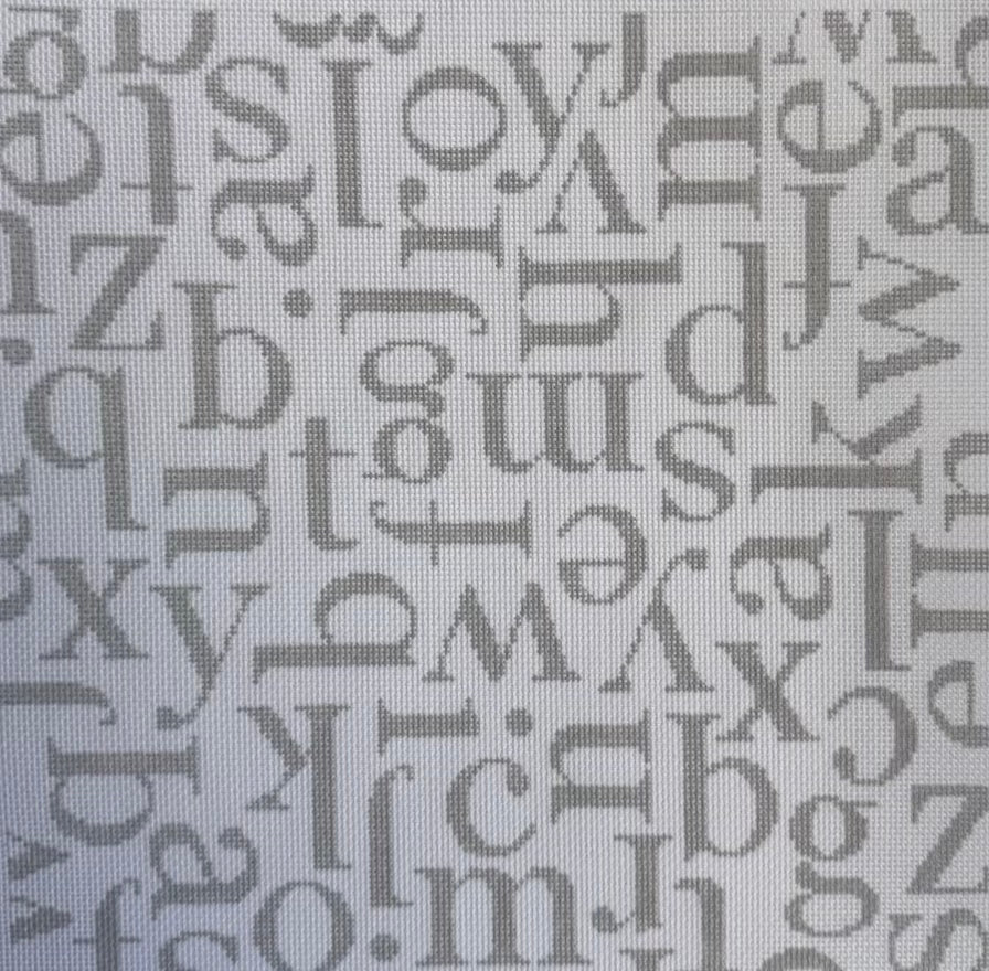 Silver Mixed up Alphabet