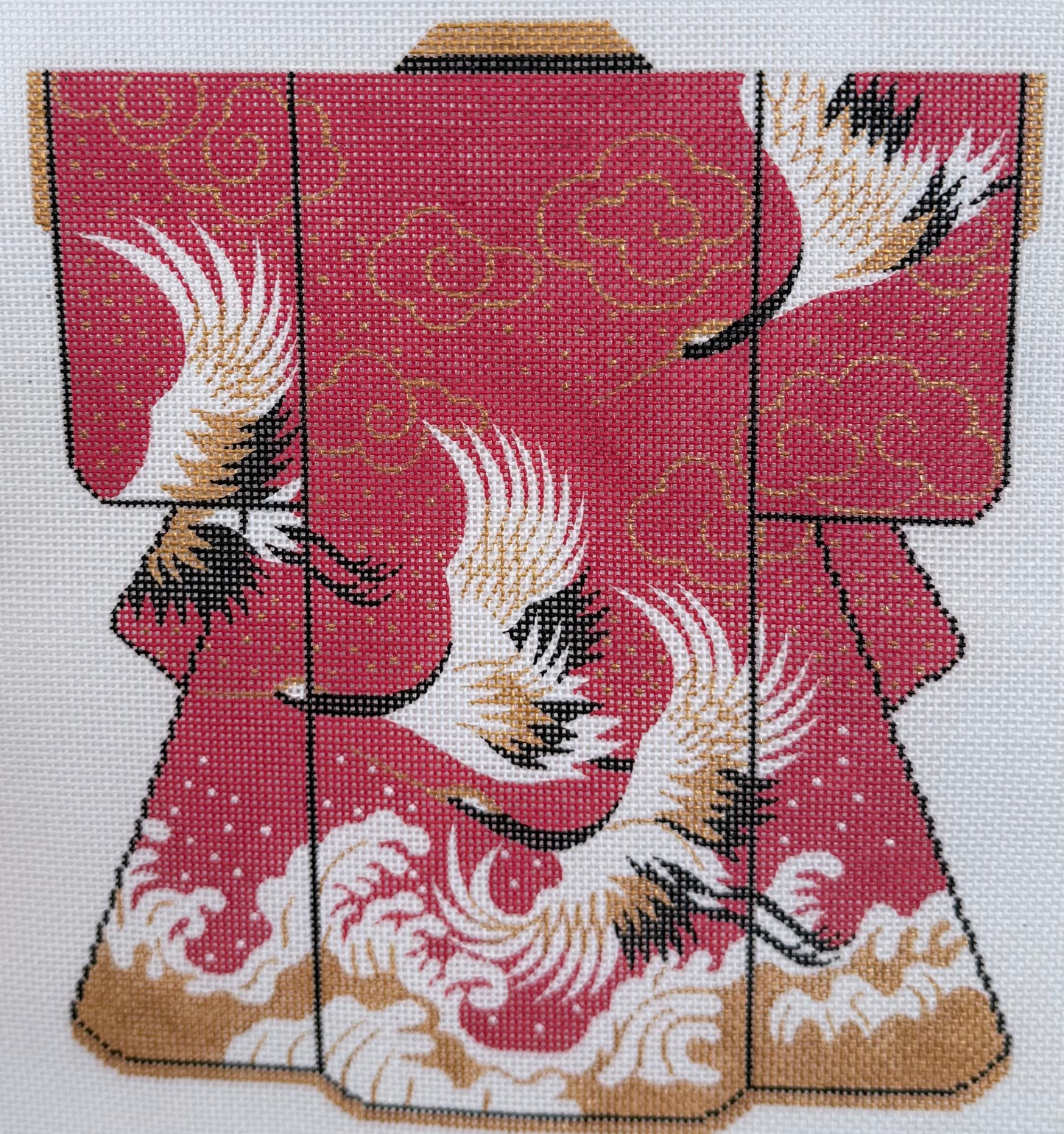 Red Swan Kimono