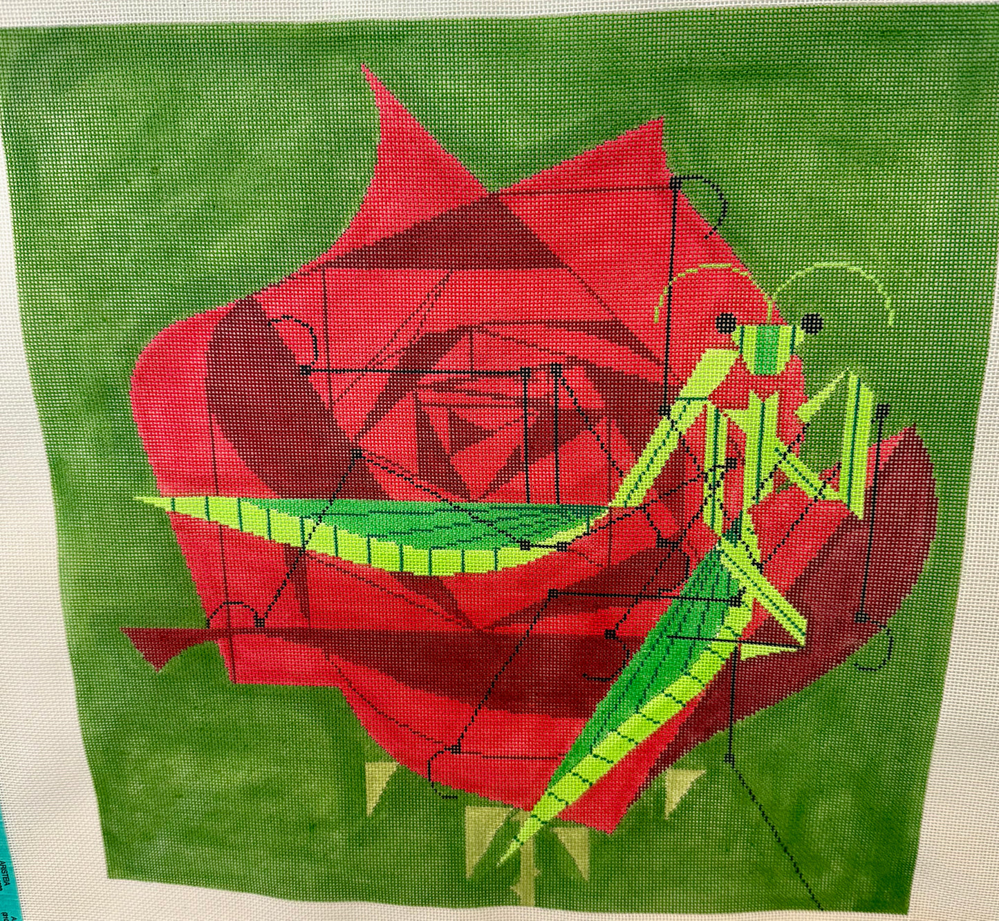Grasshopper on a Rose