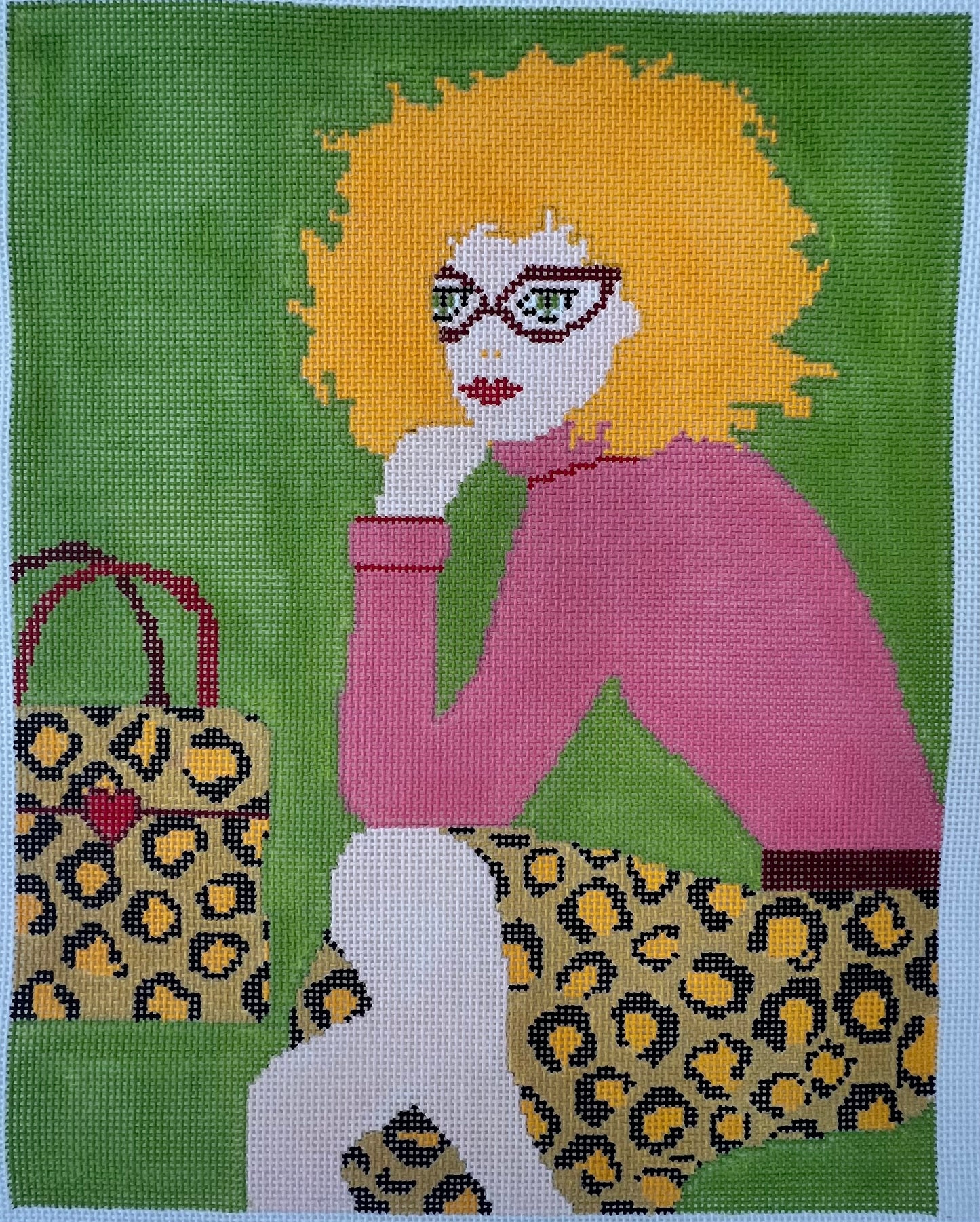 Blonde in Cheetah Print