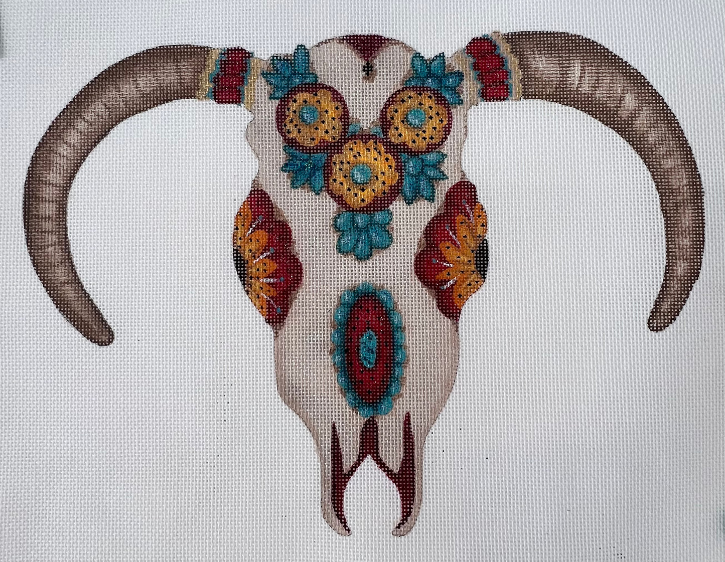 Georgia O'Keefe Style Skull