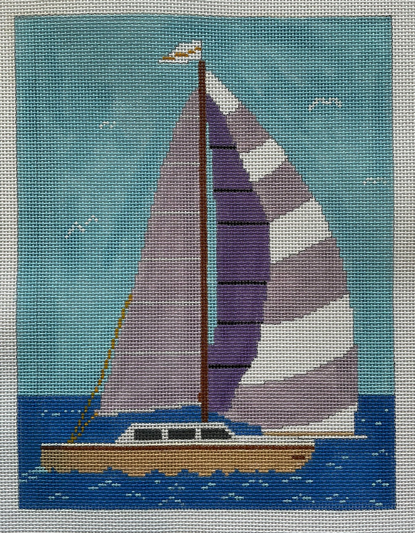 Blue Sailboat