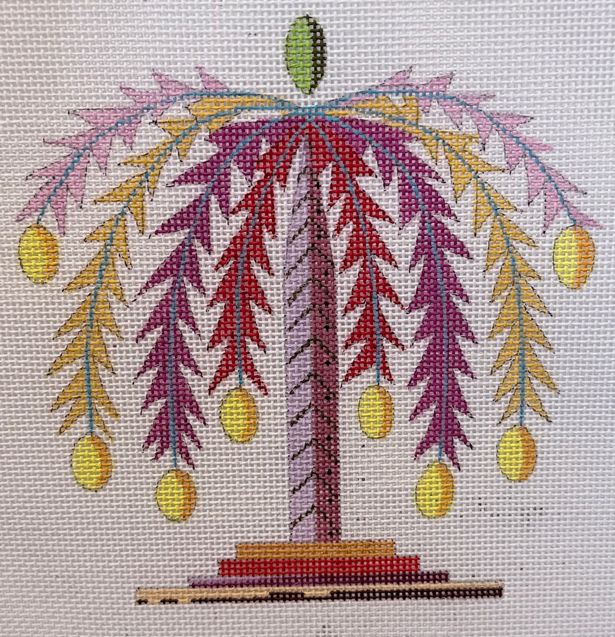 Colorful Geometric Palm Tree