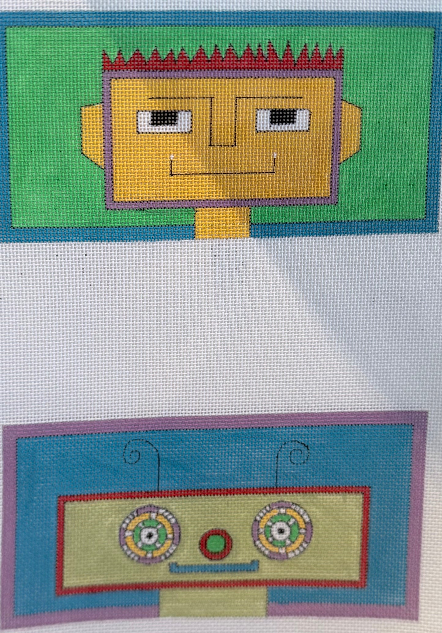 Eyeglass case with Geometric Robots