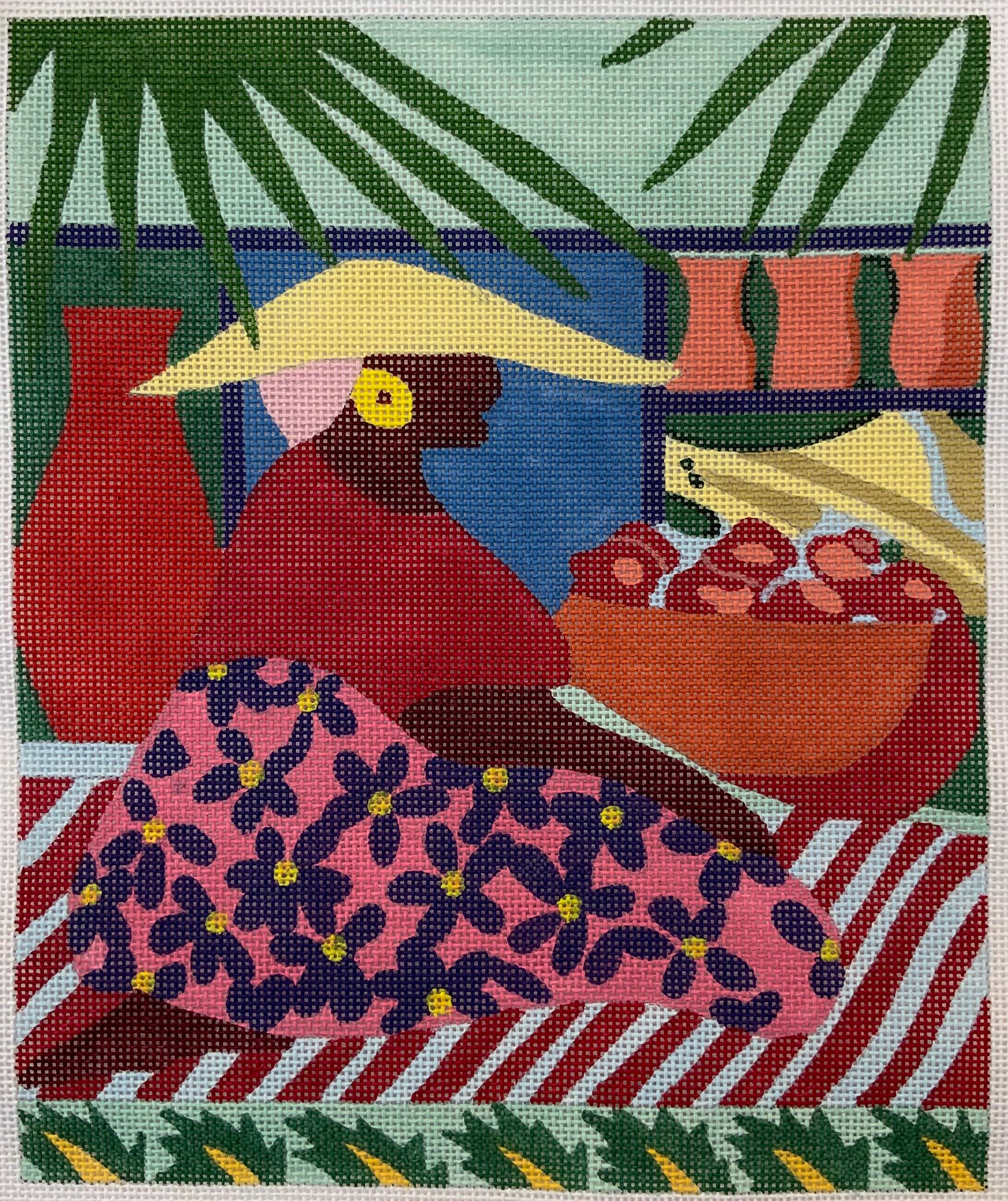 Woman in Profile Aristeia Needlepoint