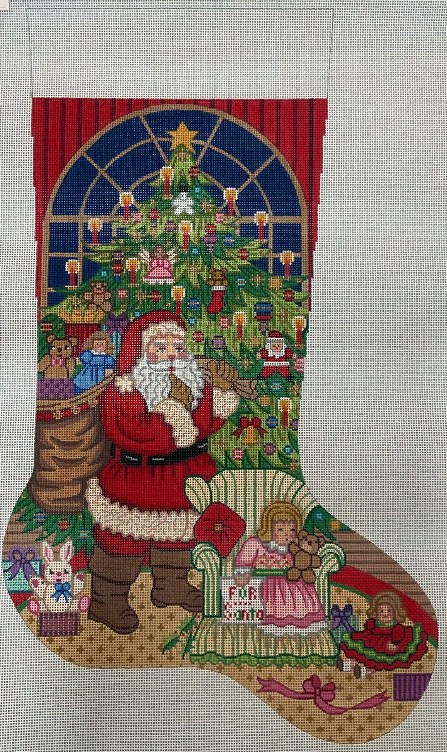 Santa Seated, Pink