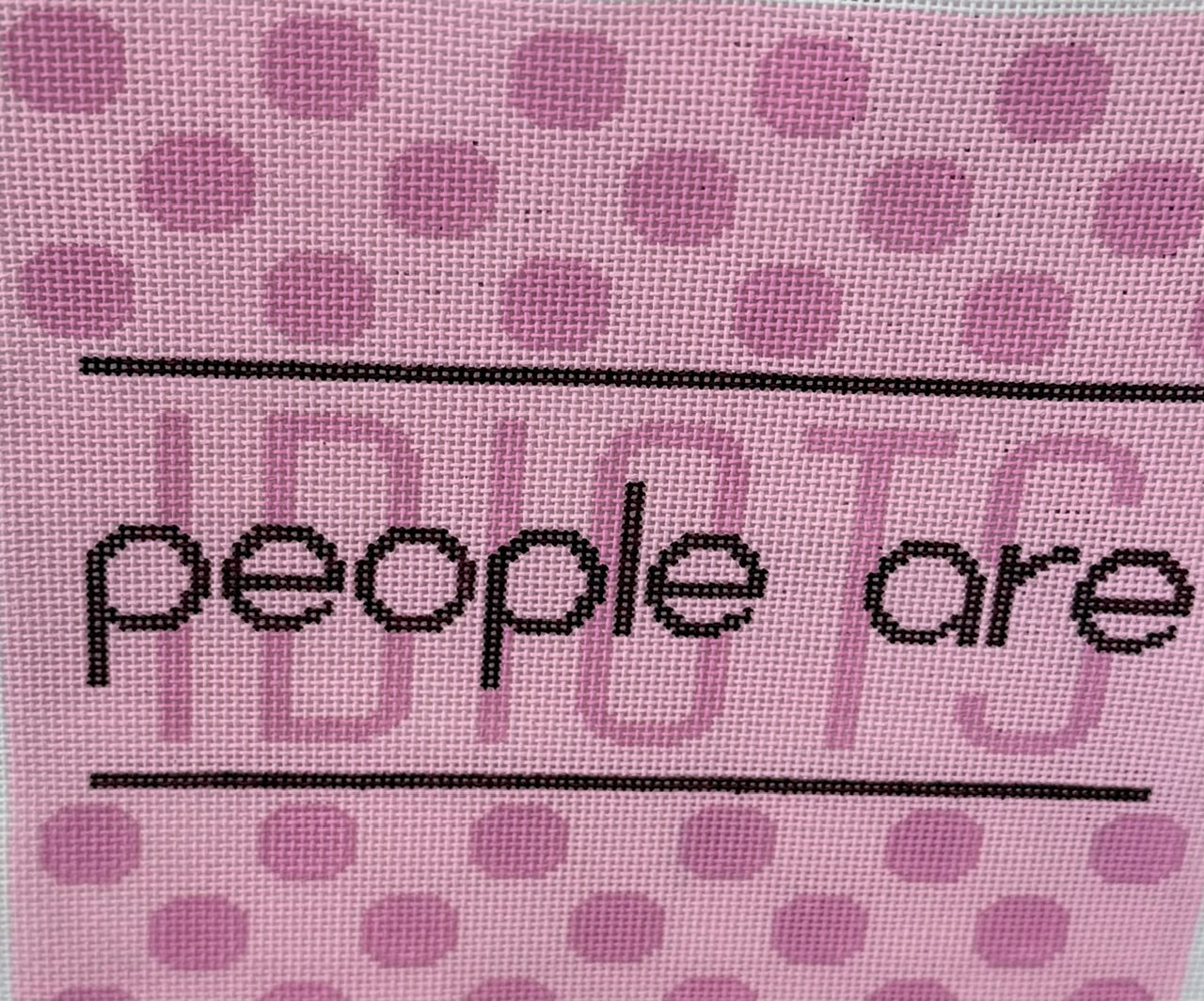 "People are Idiots" in Pink