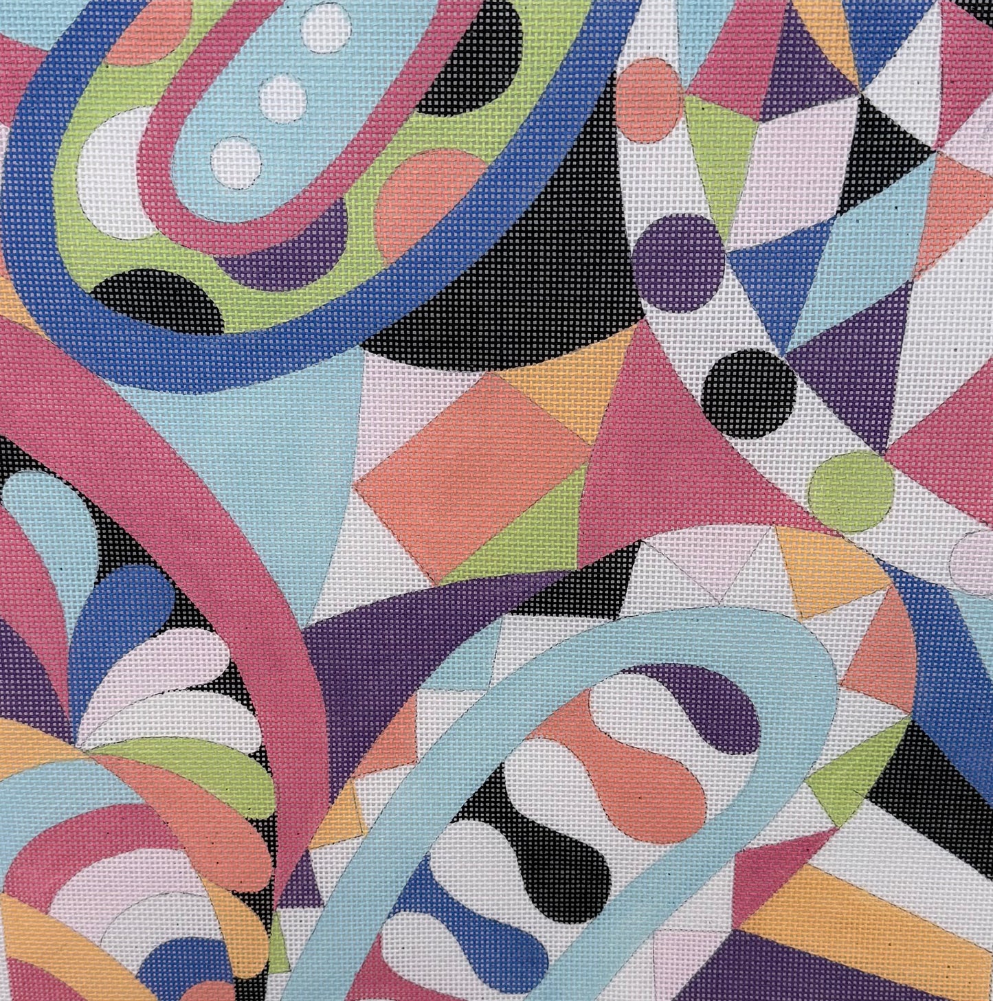 Abstract Geometric with Bright Colors