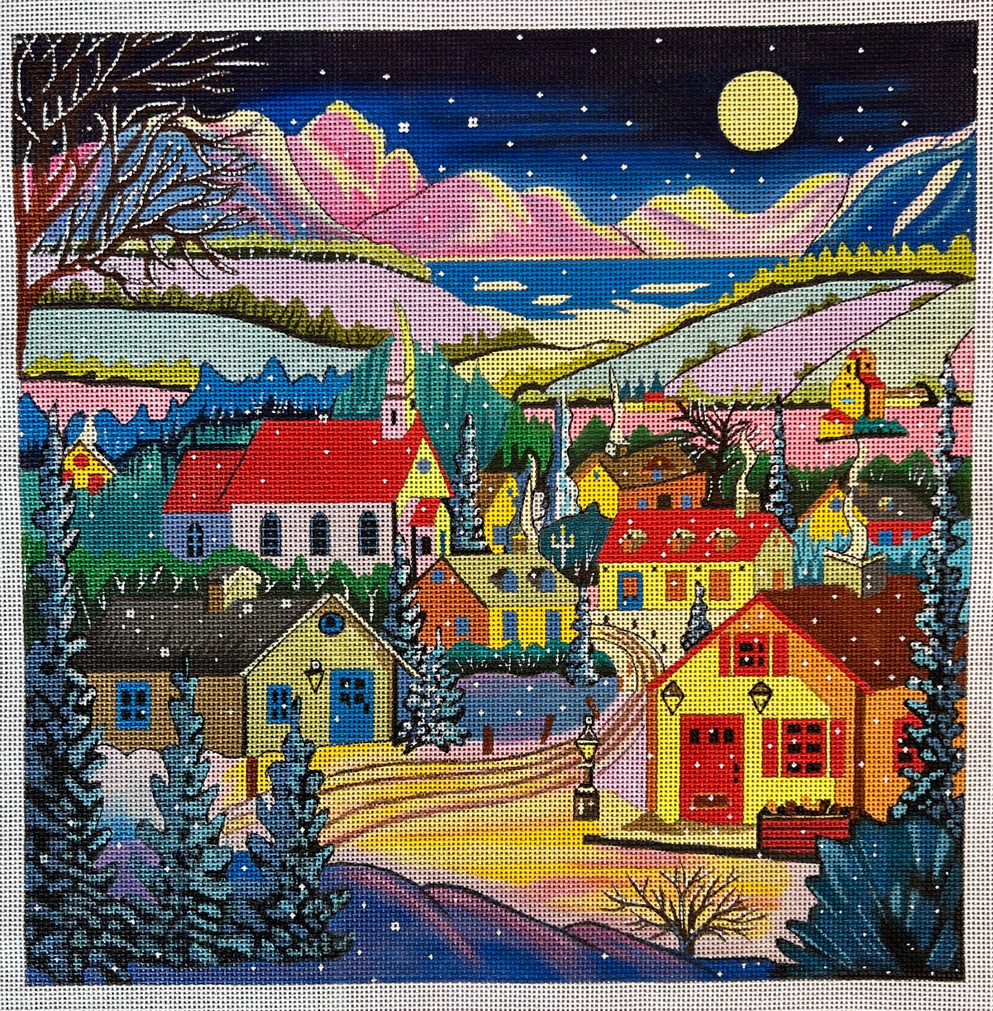 Colorful Winter Scene