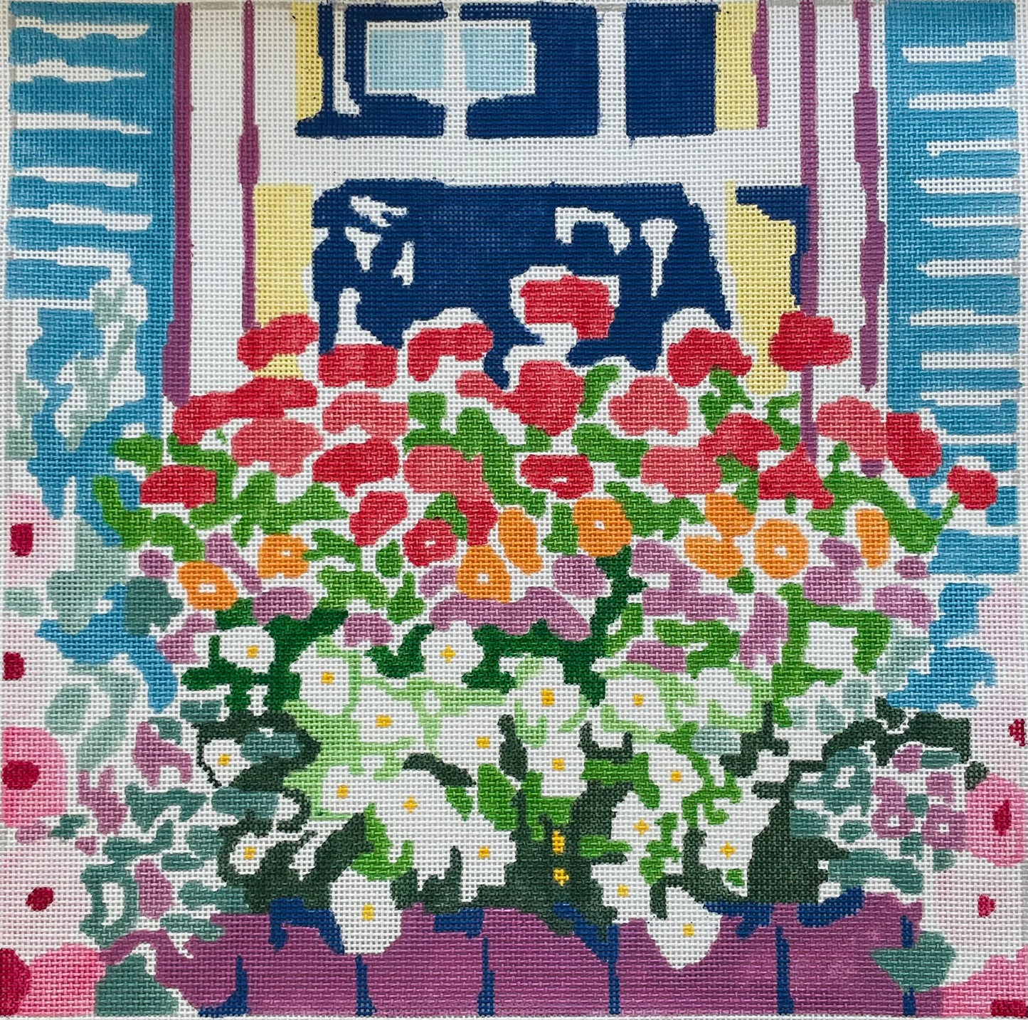Floral Window Basket