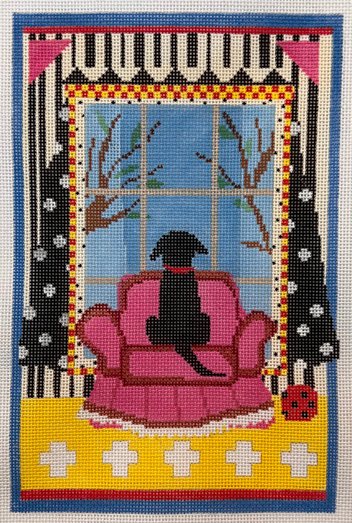 Waiting Black Lab