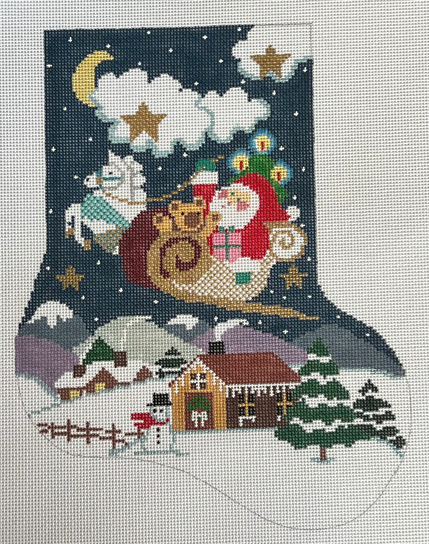 Flying Santa Stocking