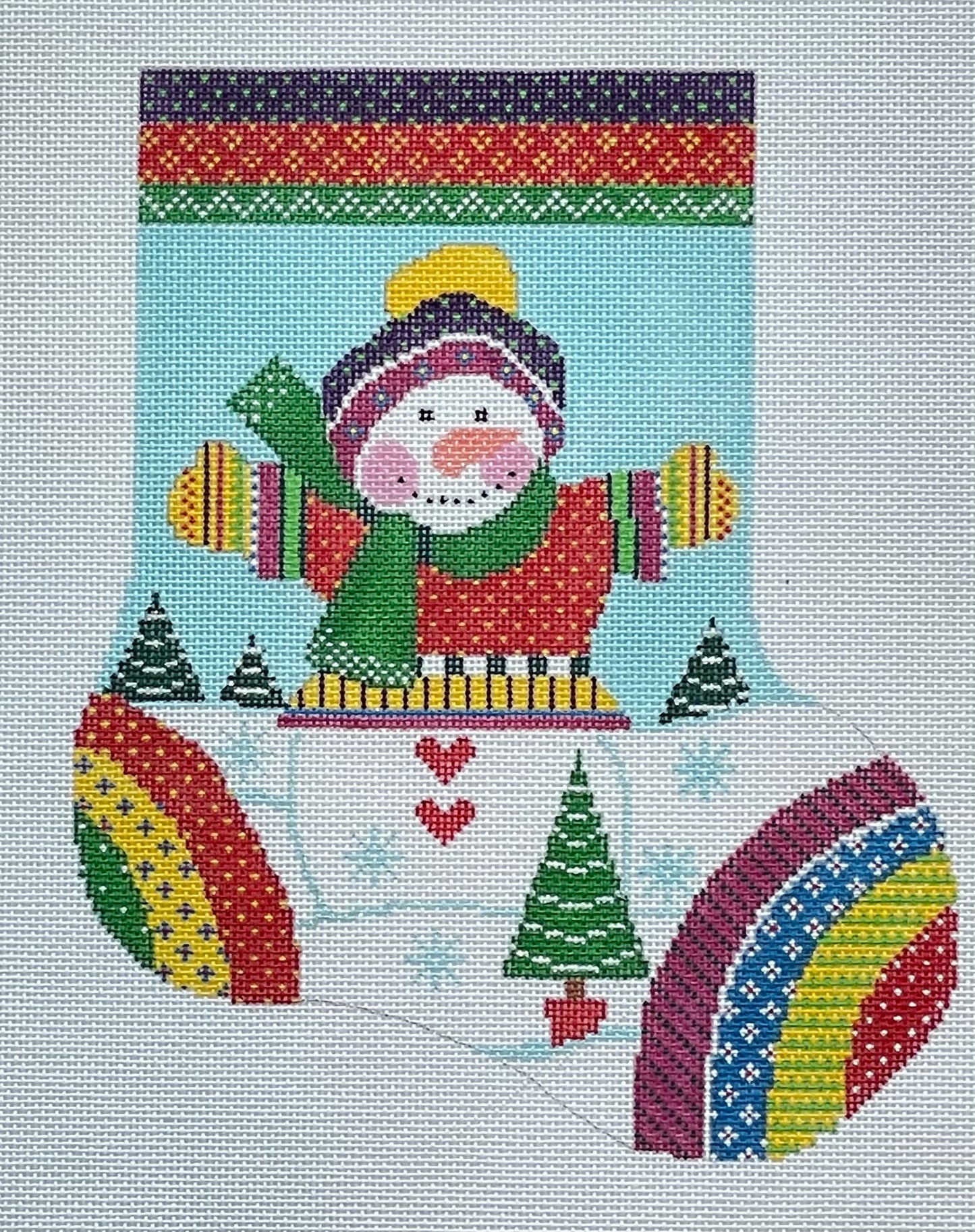 Happy Snowman Stocking
