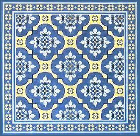 Blue And Yellow Geometric