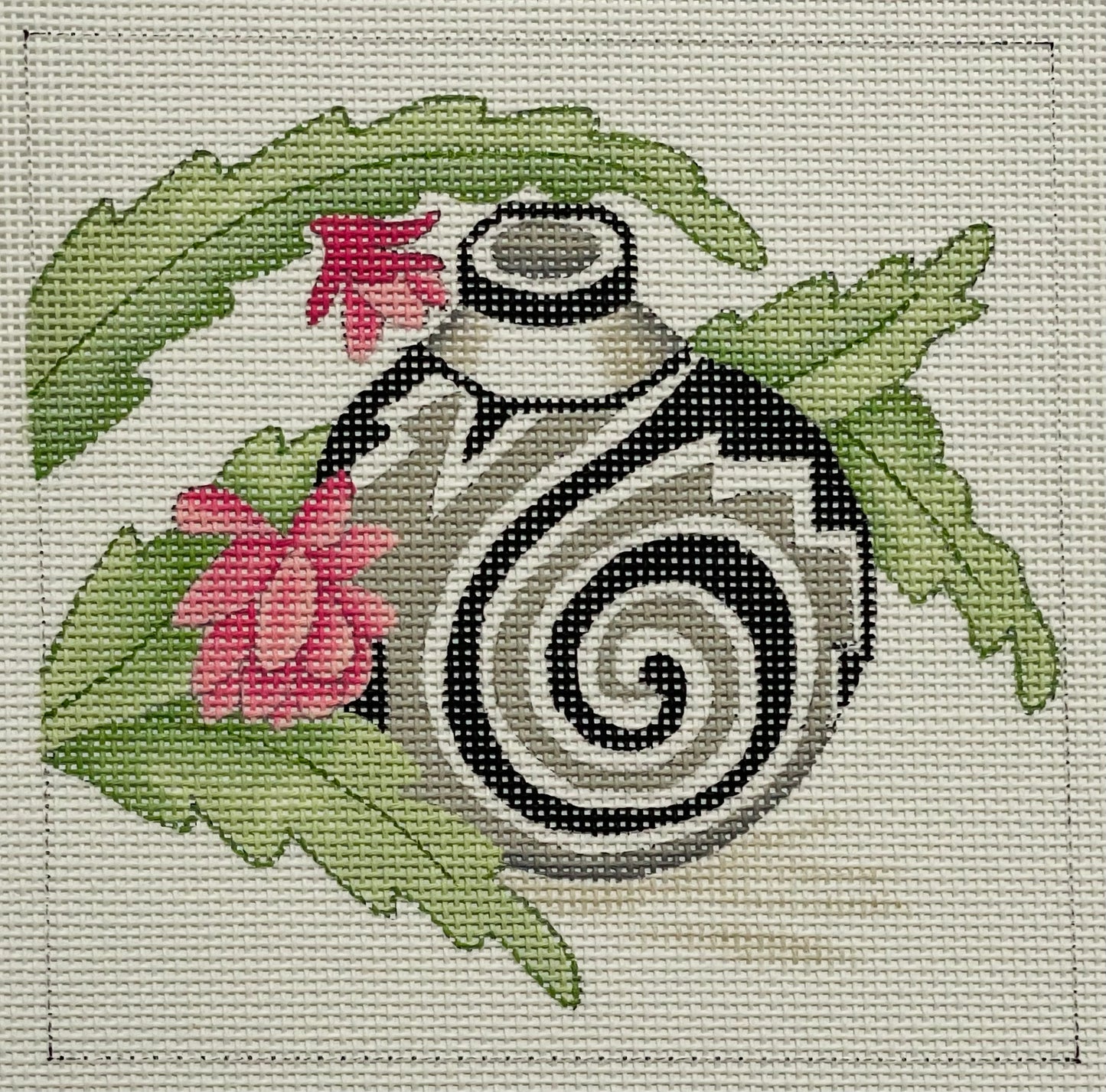 Grey and Black Pot