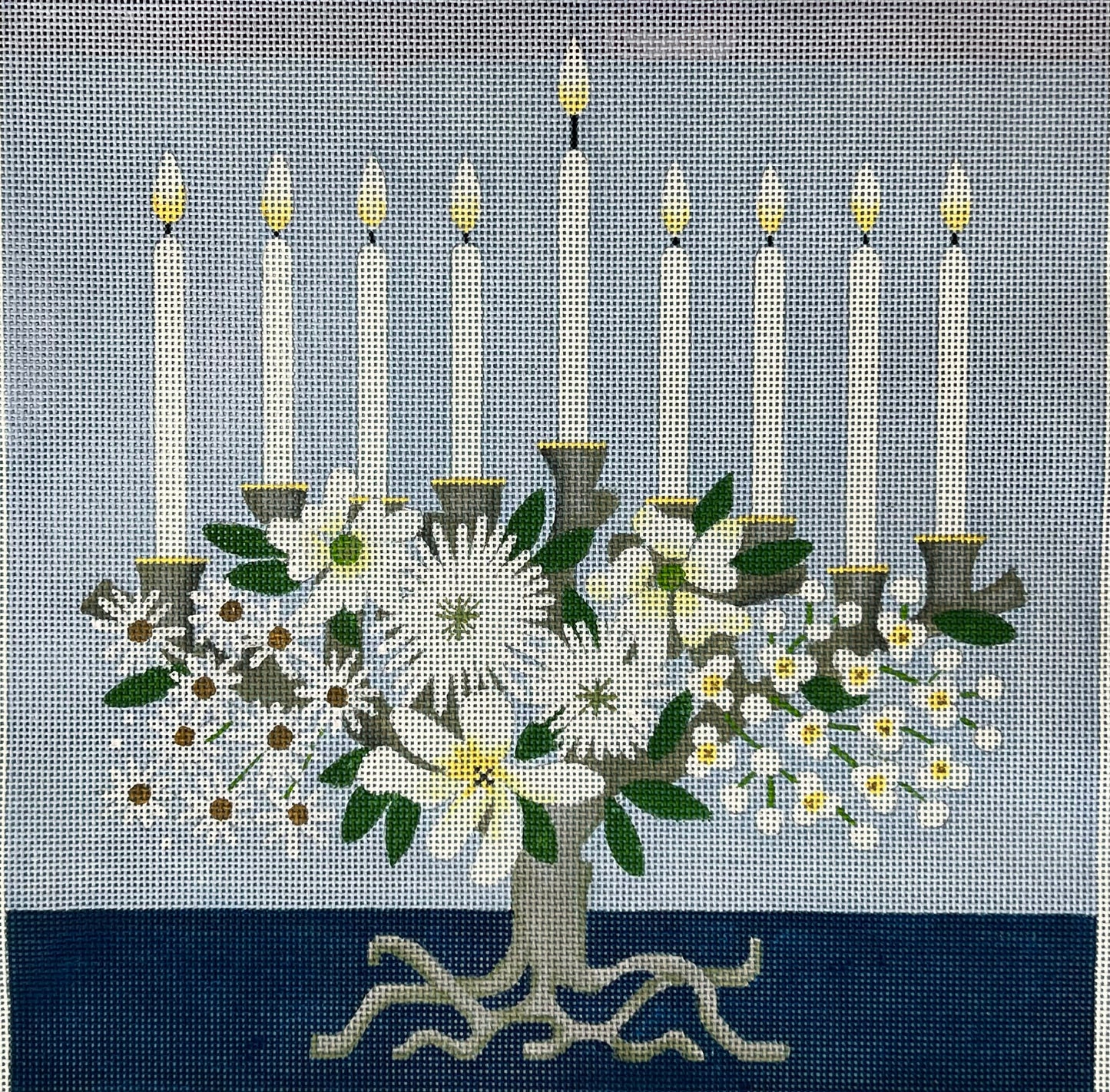Floral Menorah