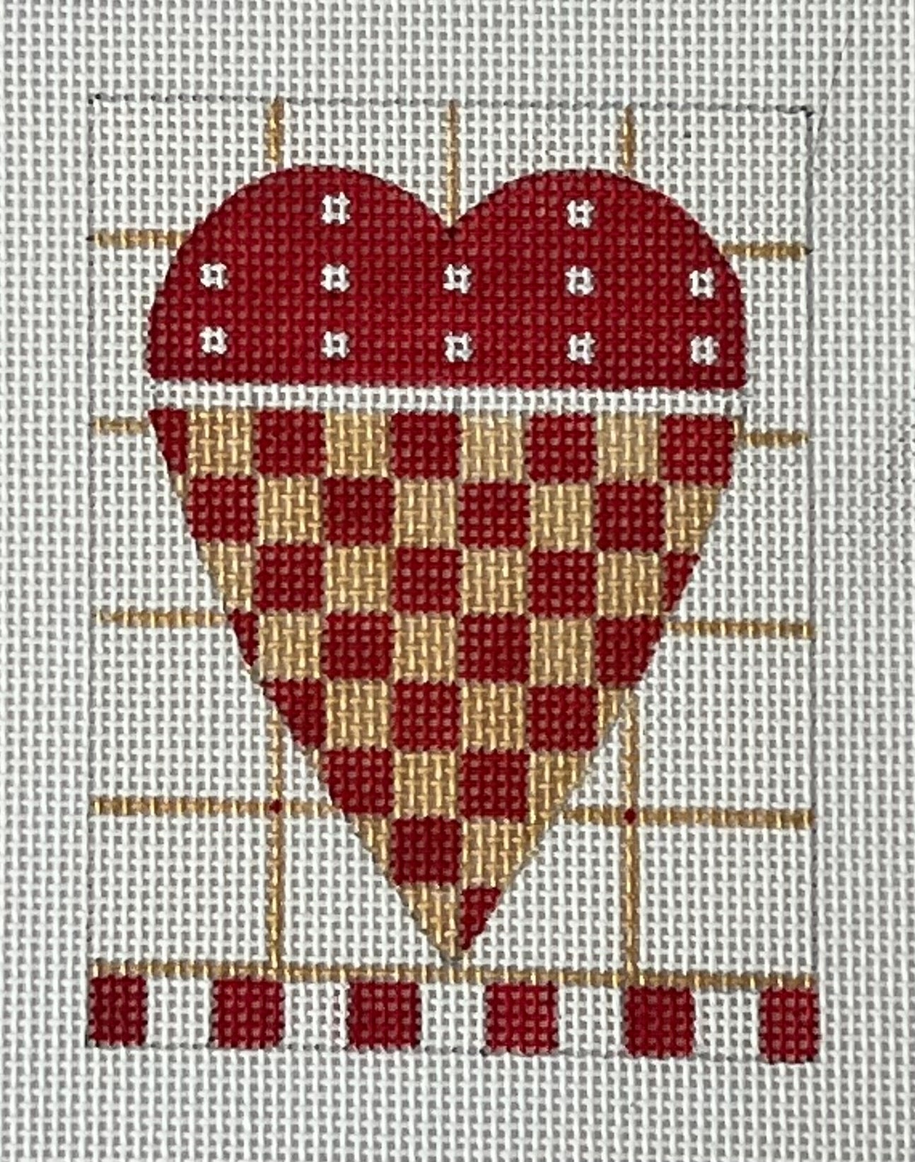 Red & Gold Mini Heart