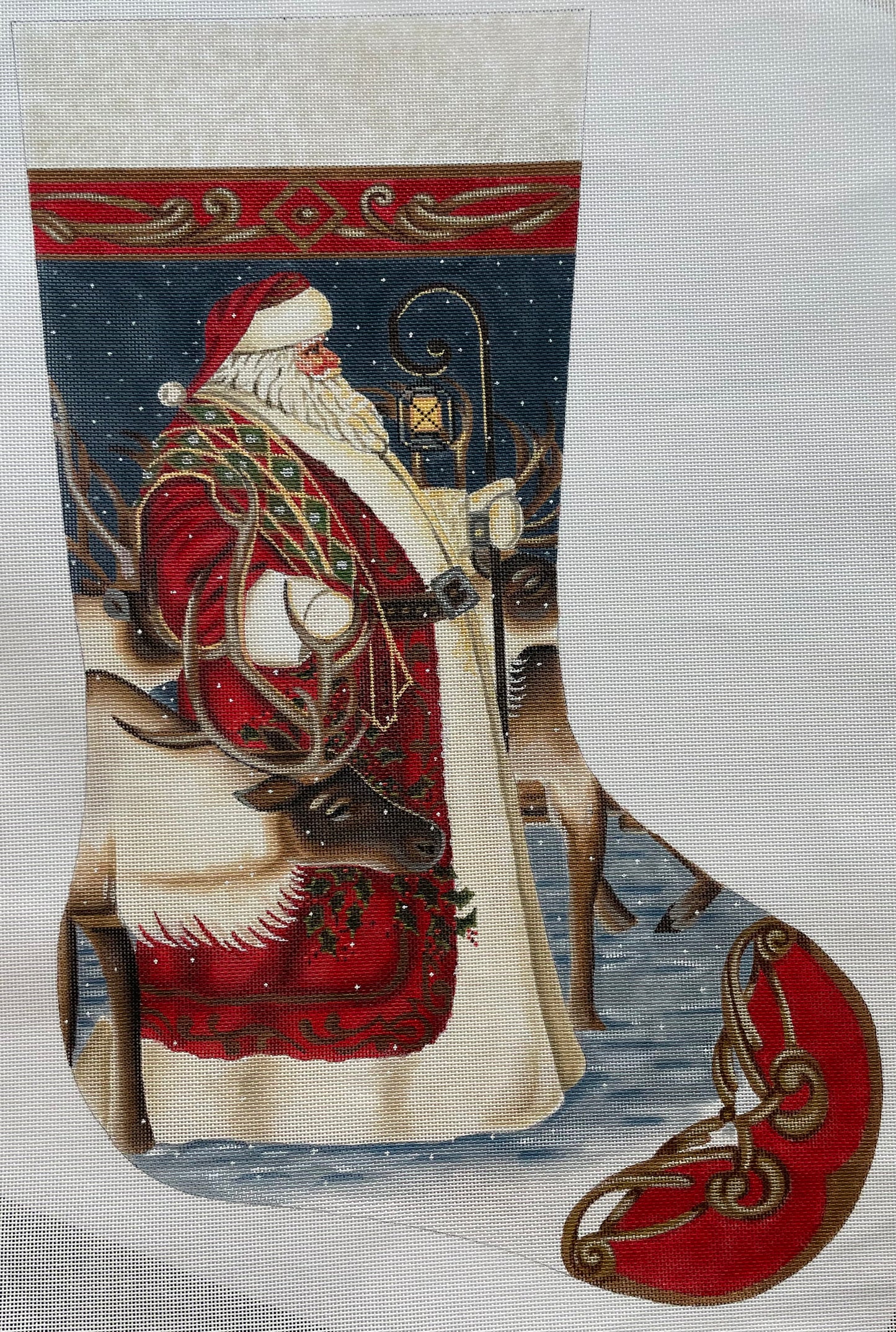 Santa and Reindeer Stocking