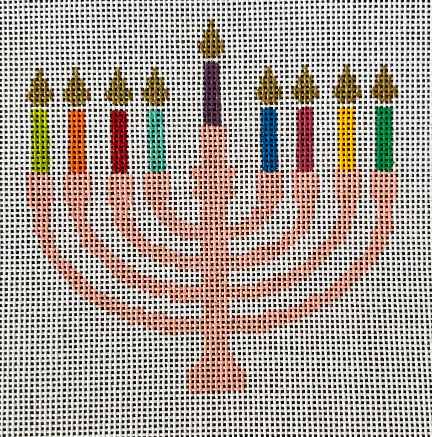 Rainbow Menorah