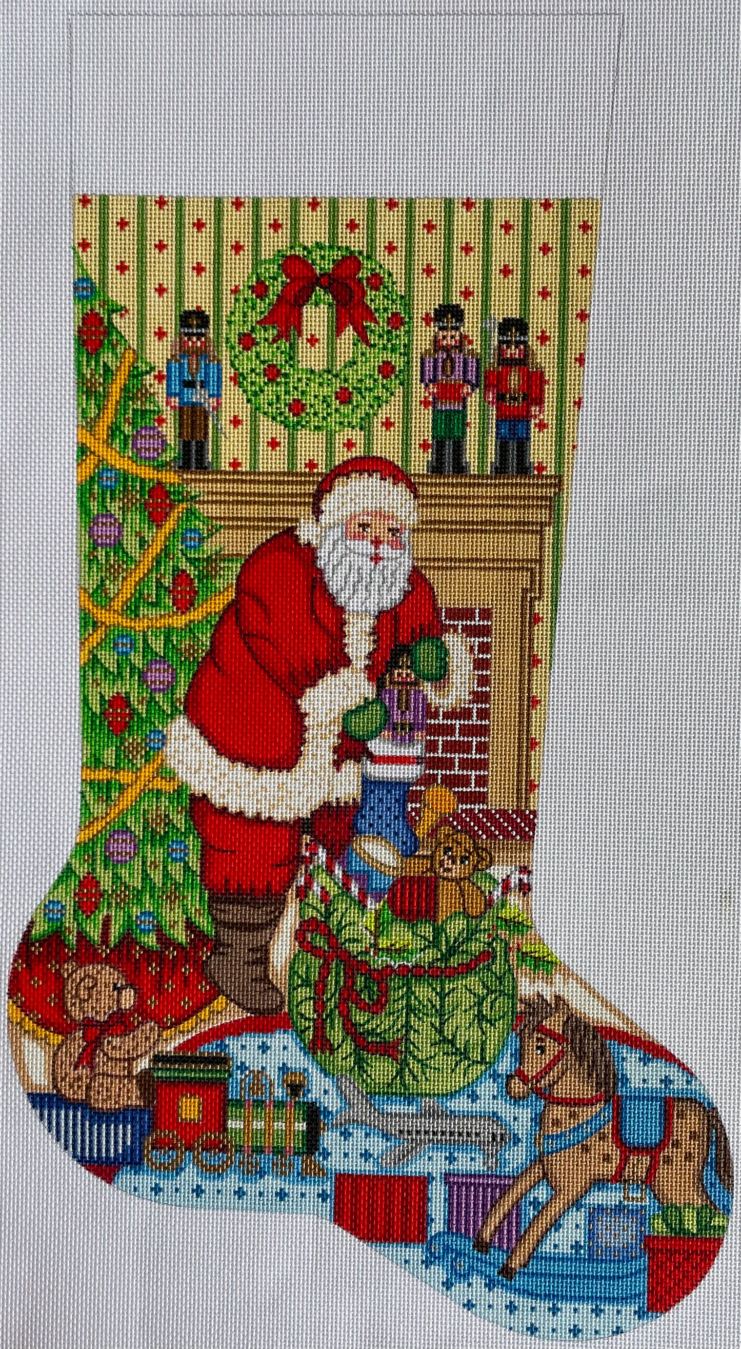 Santa and Rocking Horse Stocking