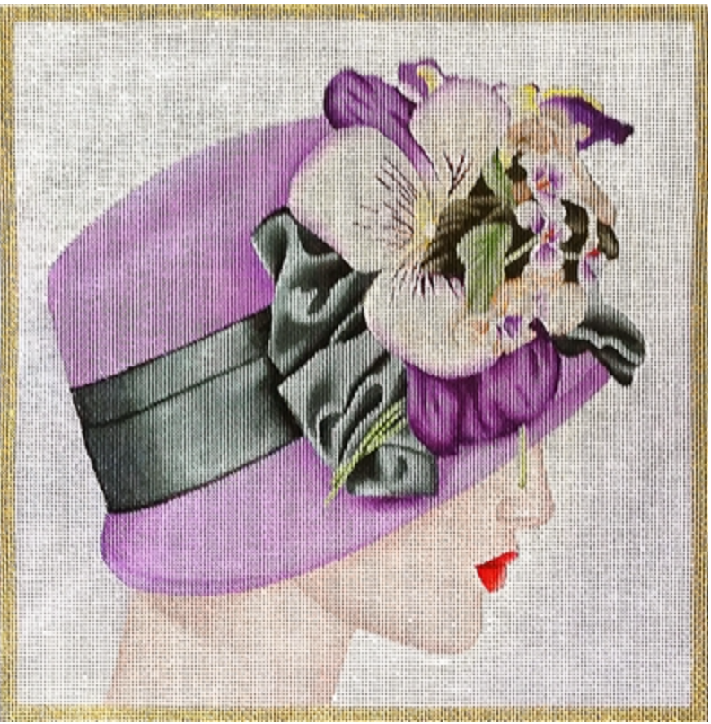 Lavender Floral Hat
