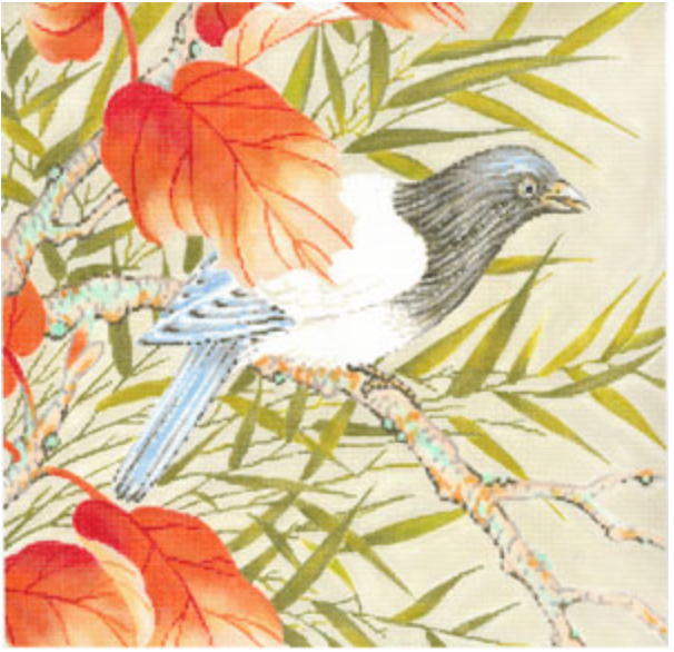 Bird Nested in Leaves