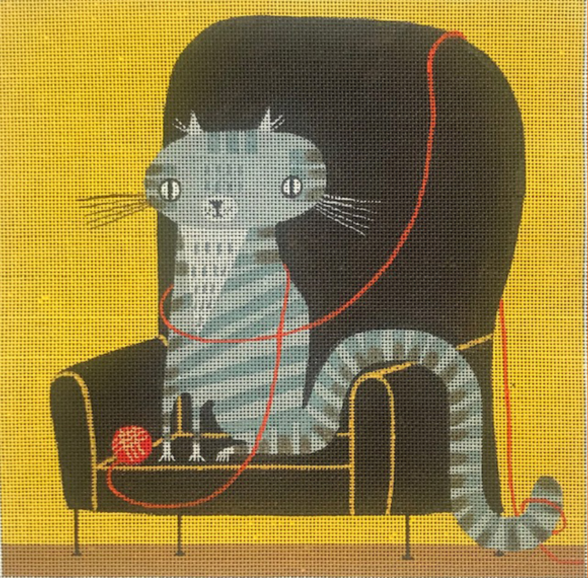 Cat & a Ball of Yarn