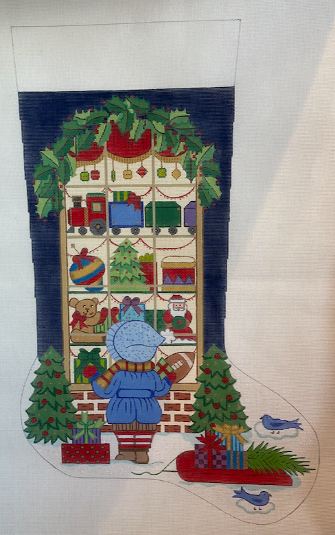 Christmas Toy Window Stocking