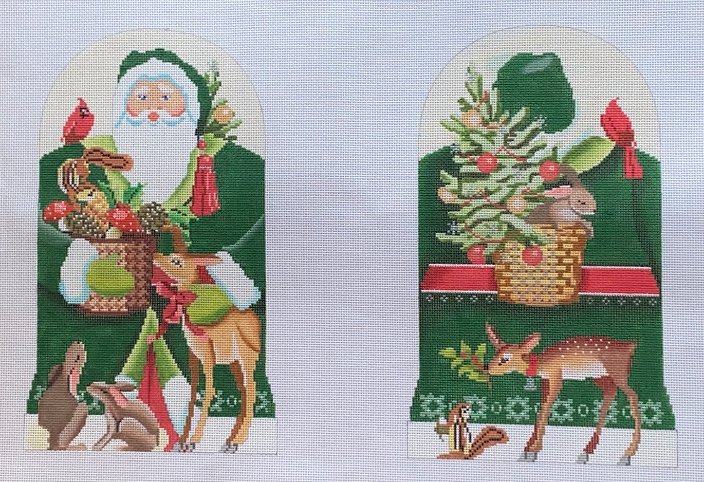 Two-Sided Woodland Father Christmas