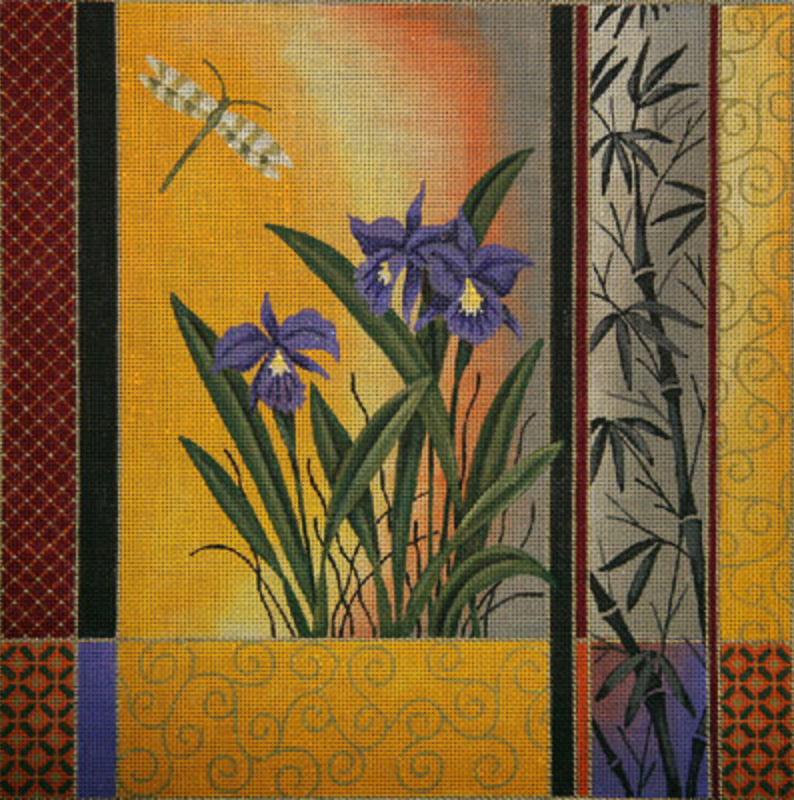 Dragonfly & Orchids