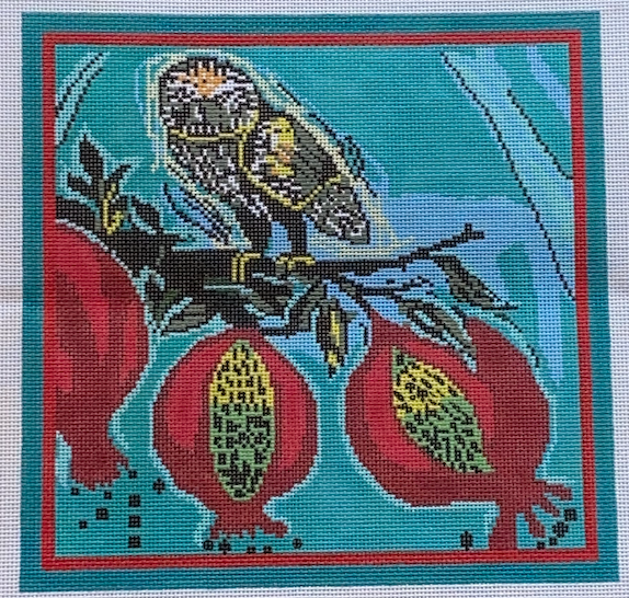 Little Owl & Pomegranates