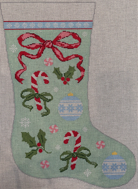 Candy Cane Stocking