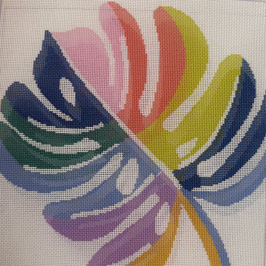 Rainbow Palm Leaf