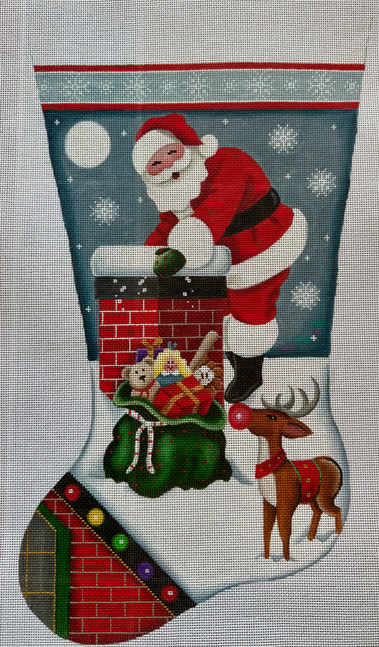 Santa On Roof