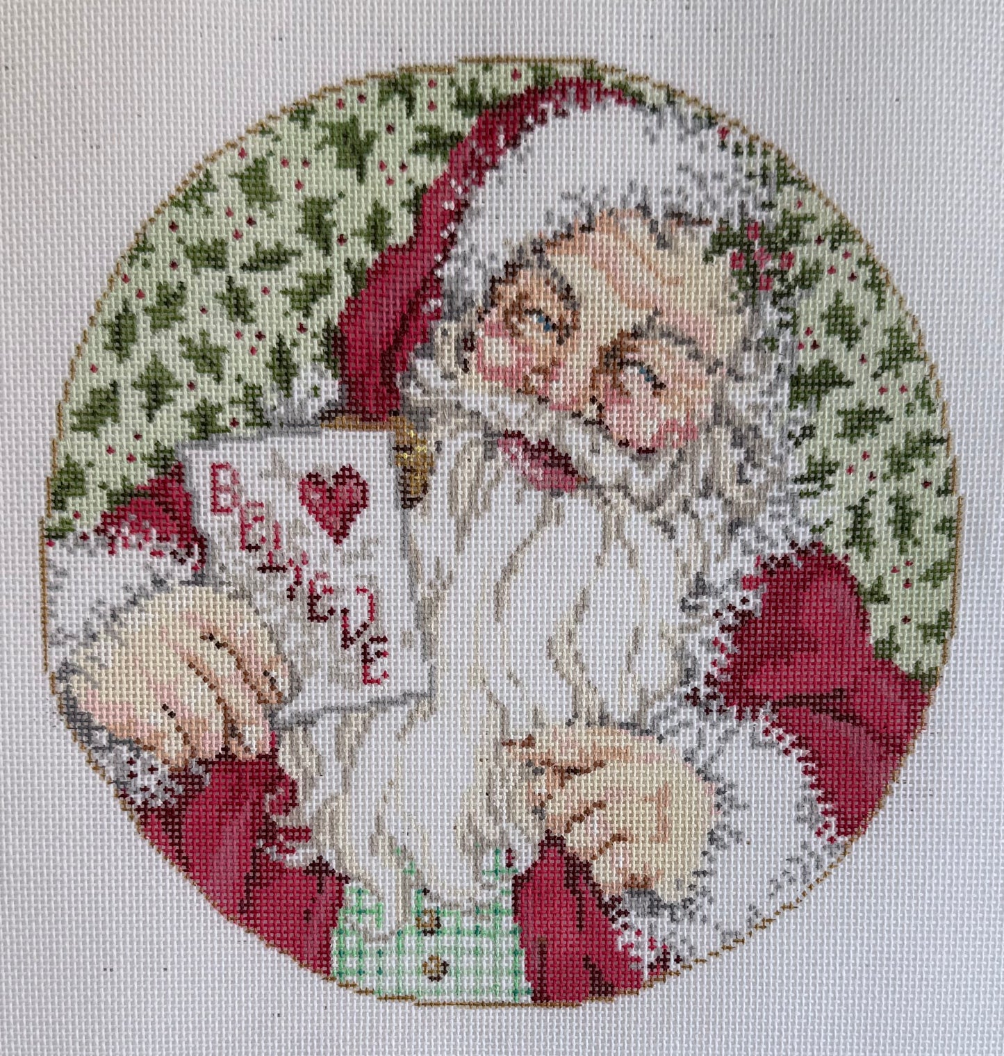 "Believe" Santa Ornament