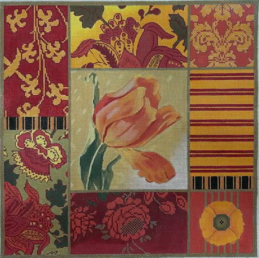 Damask Floral Print
