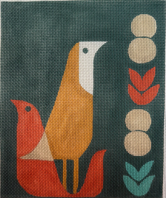 Two colorful Doves