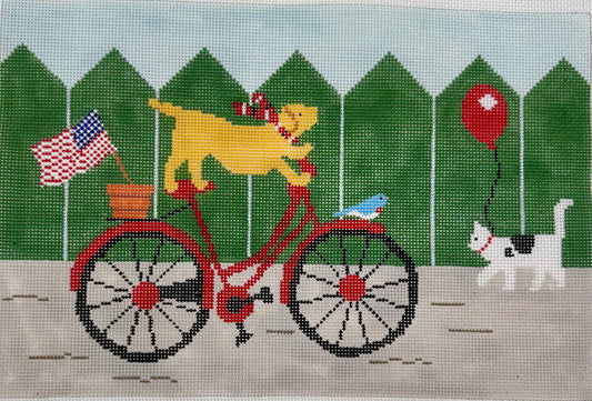Dog an A Bike
