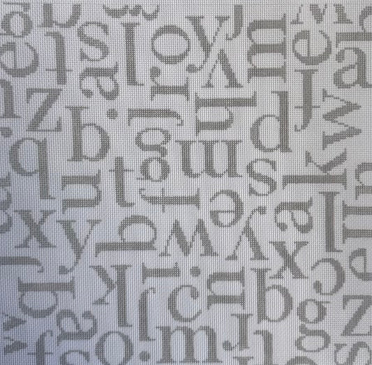 Silver Mixed up Alphabet