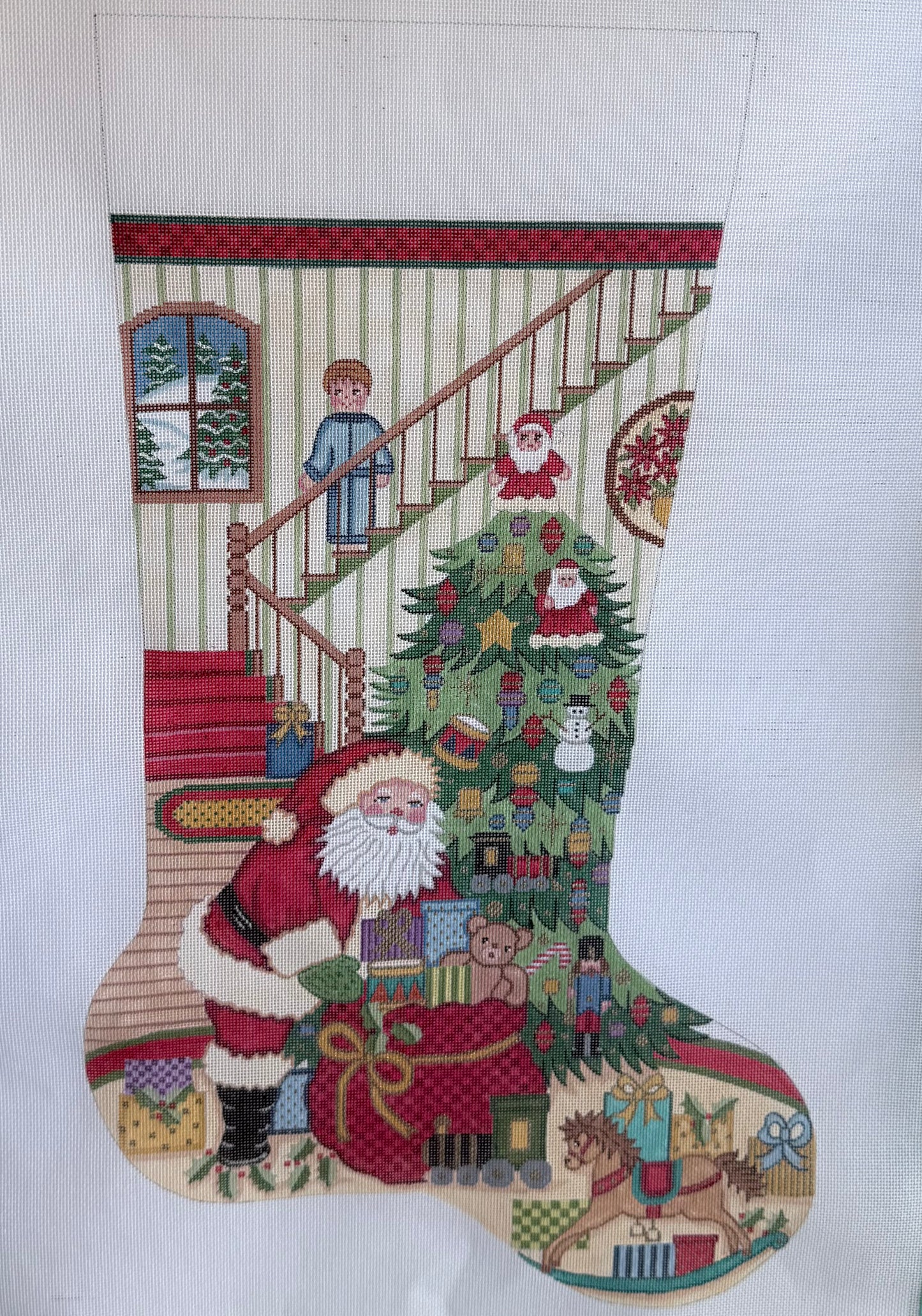 Santa Delivers to a Little Boy