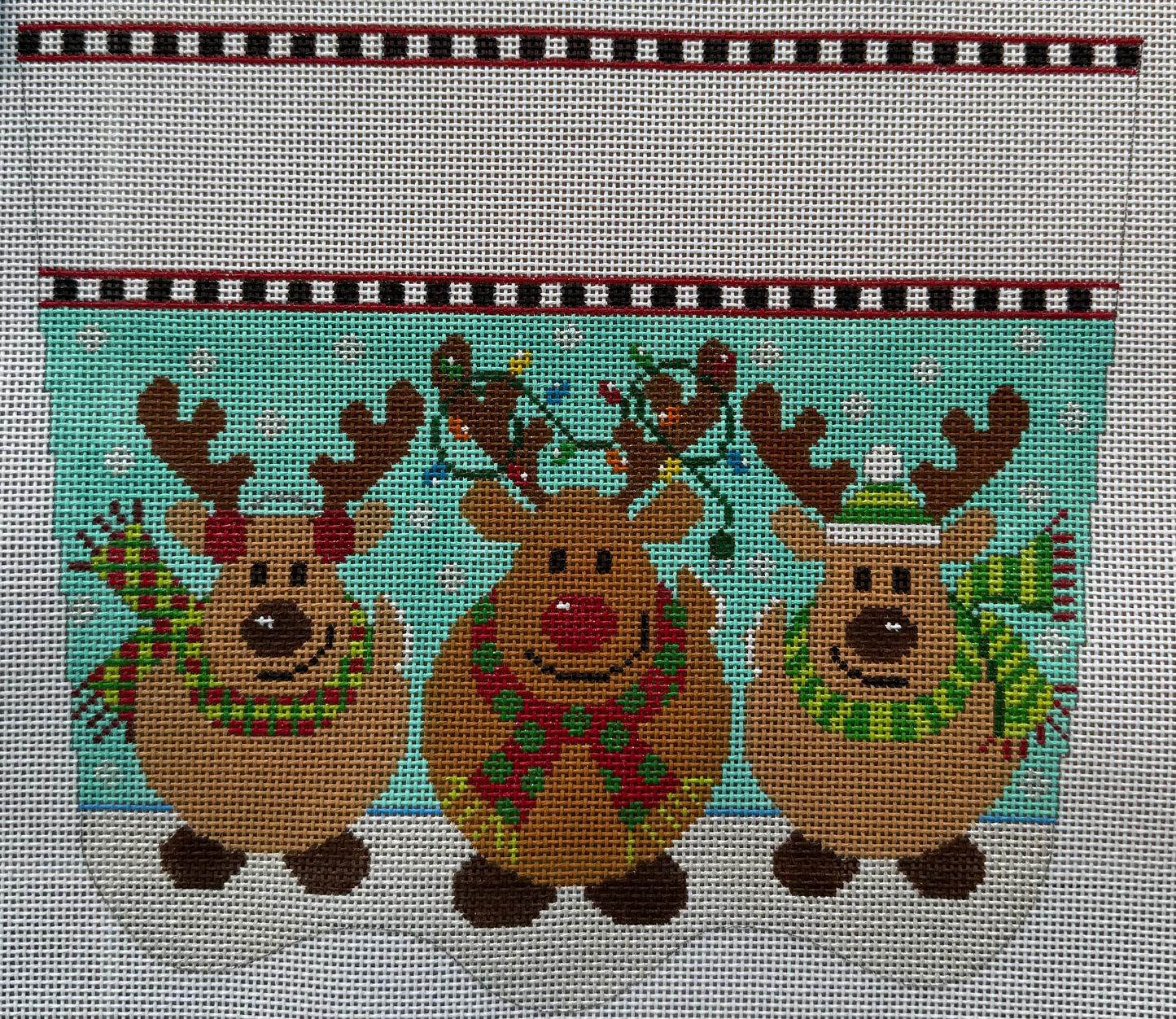 3 Reindeer Stocking Topper
