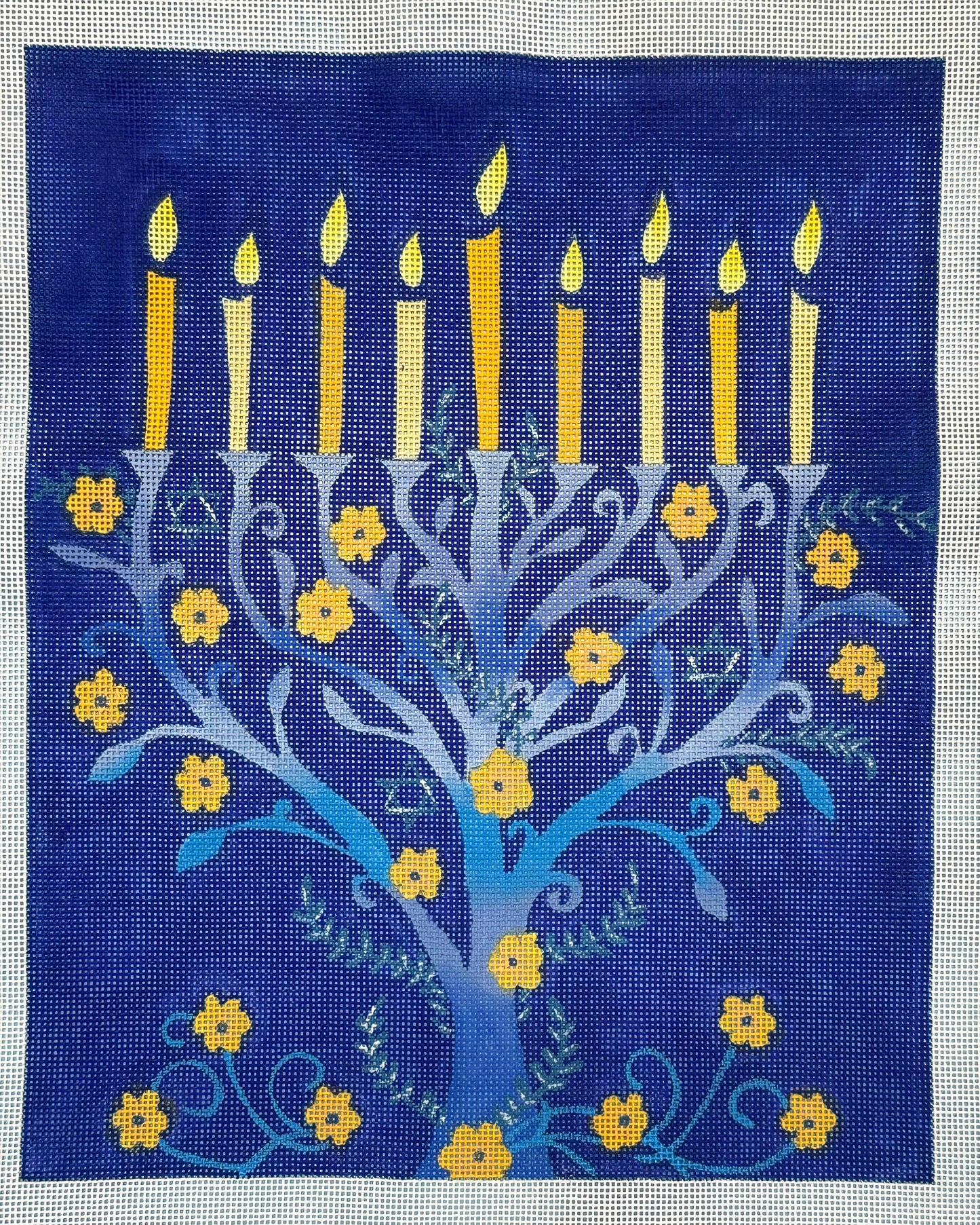 Floral Menorah