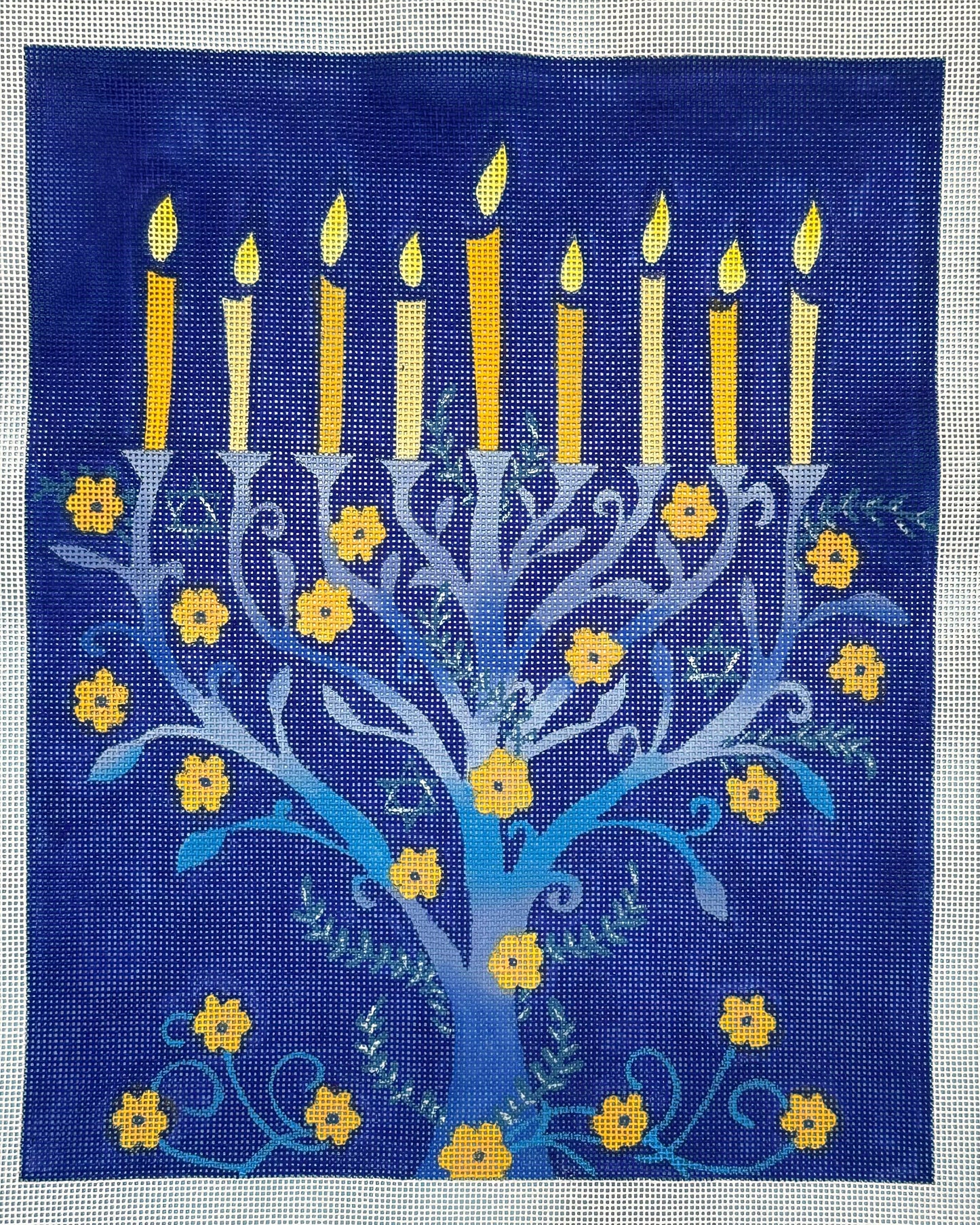 Floral Menorah