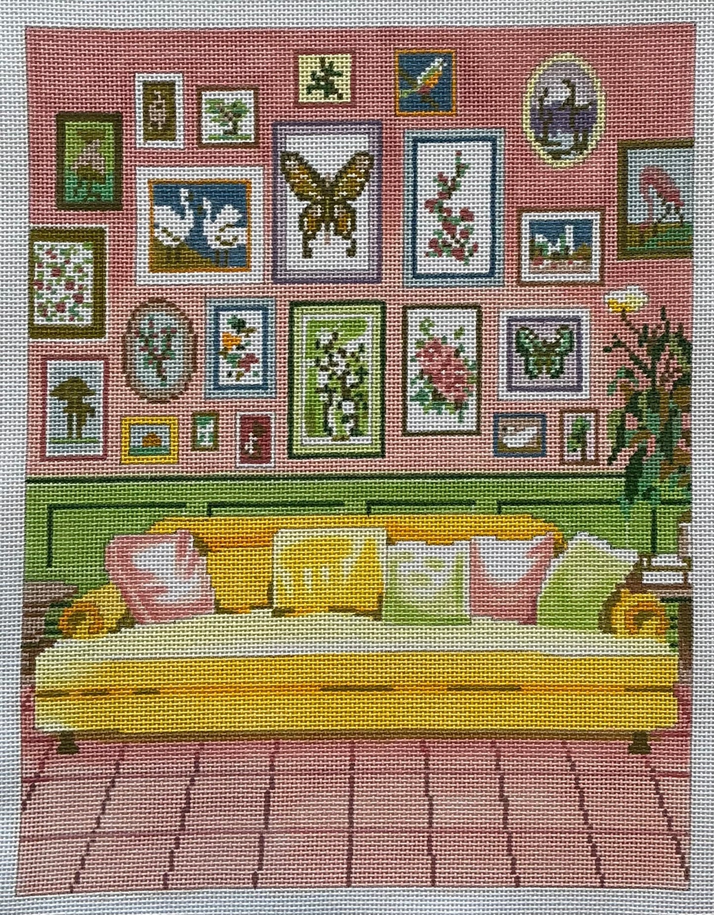 Peach Picture Wall