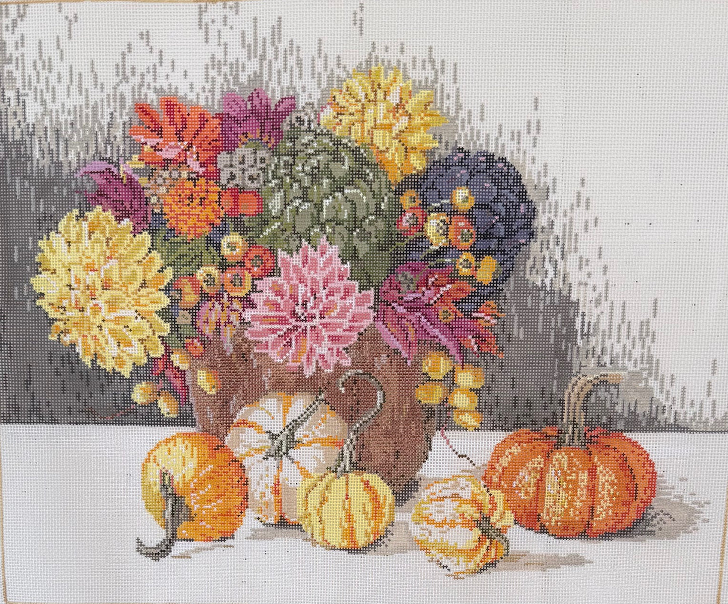 Fall Bouquet with Pumpkins