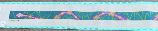 belt/Strap with Snake on Blue Background