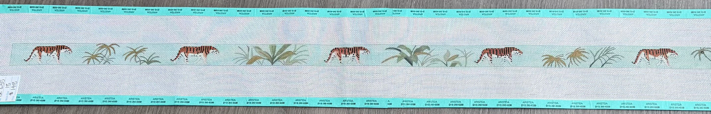 Belt/Strap with Tigers and Palm Trees